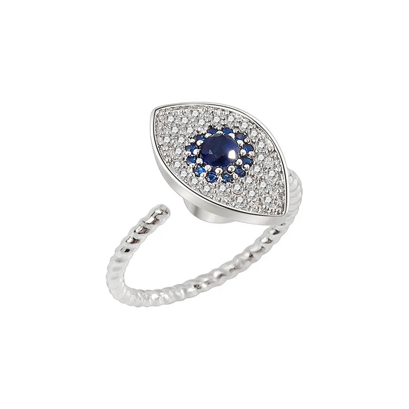 Sunflower Fidget Spinner Ring – Adjustable Crystal Flower Ring