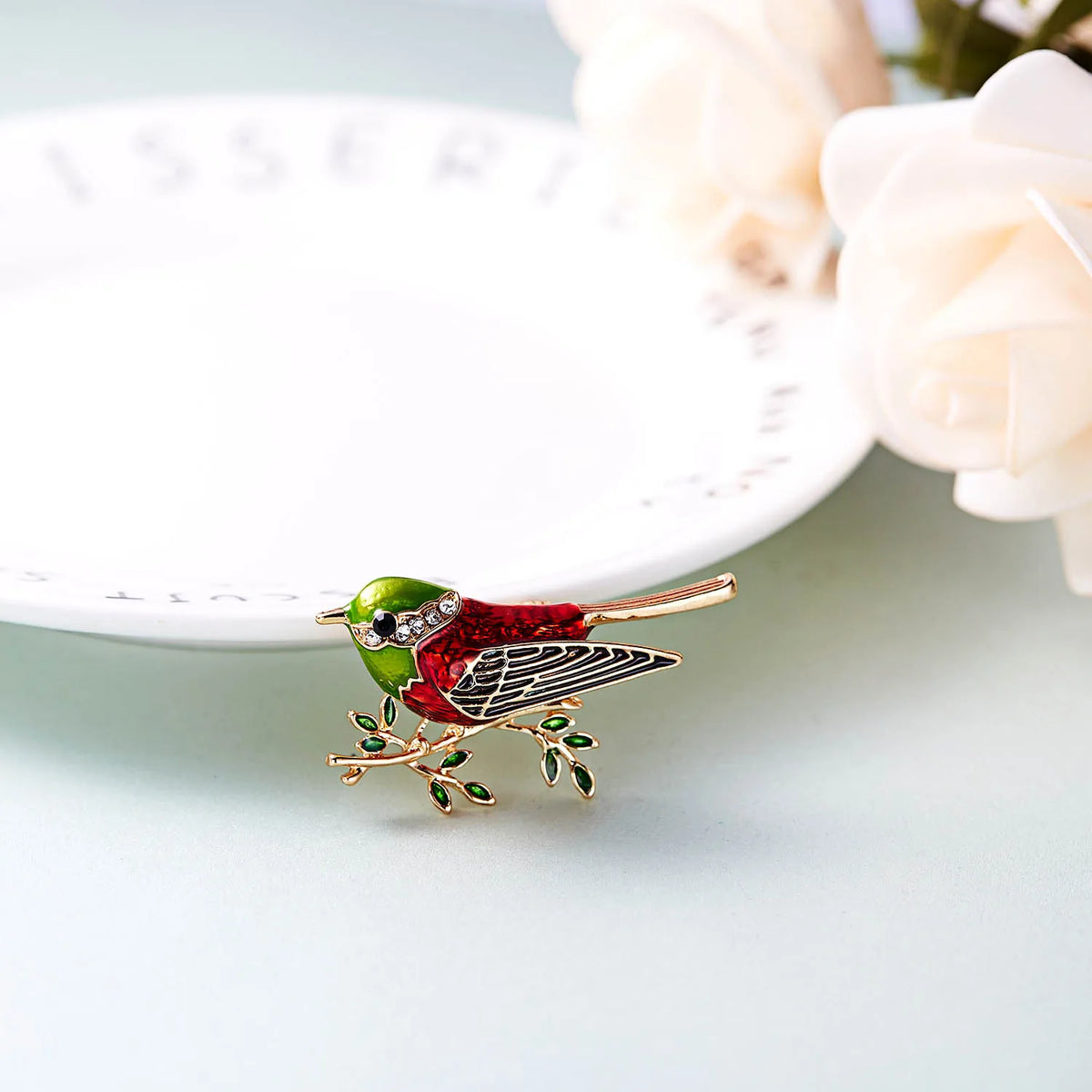 Garden Party Brooch – Pearl Birds, Butterflies & Bees Pin