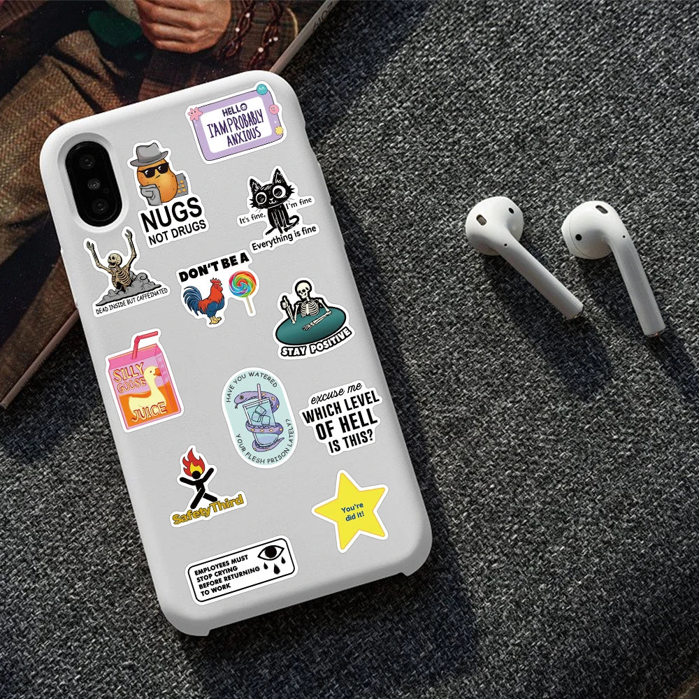 Snarky Meme Stickers, 50-Pack — A Sassy Little Treasure