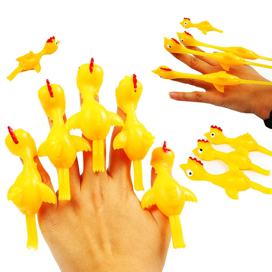Slingshot Flying Chicken Toys, 20-Pack — Hilarious Prank Treasures