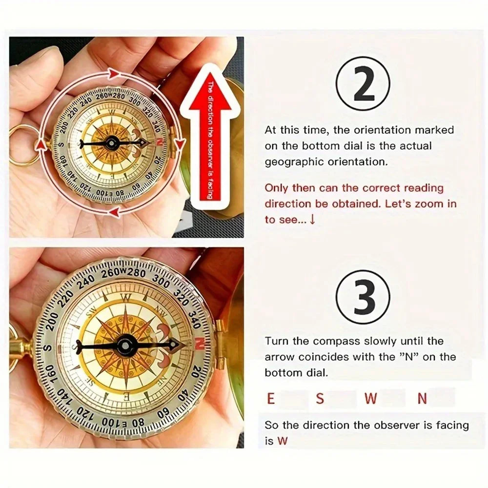 Brass Pocket Compass — A Handy Little Treasure