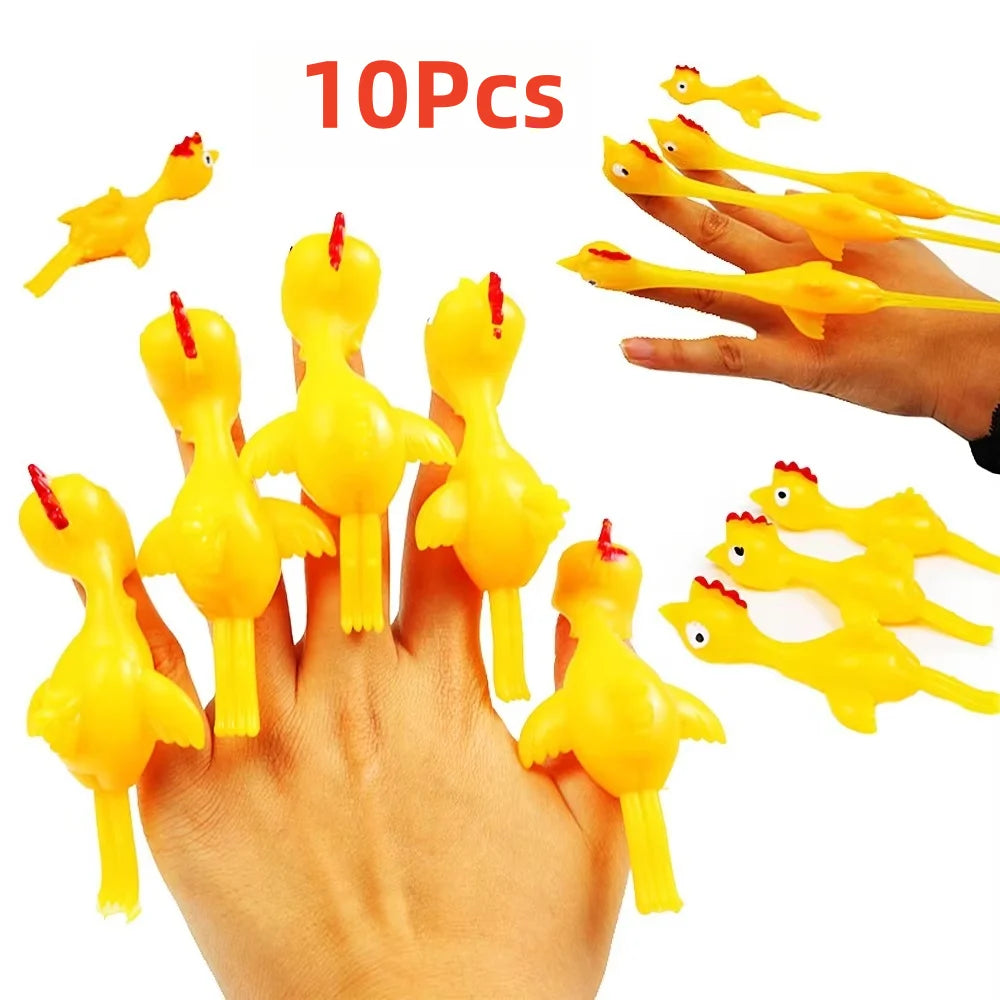 Slingshot Flying Chicken Toys, 20-Pack — Hilarious Prank Treasures