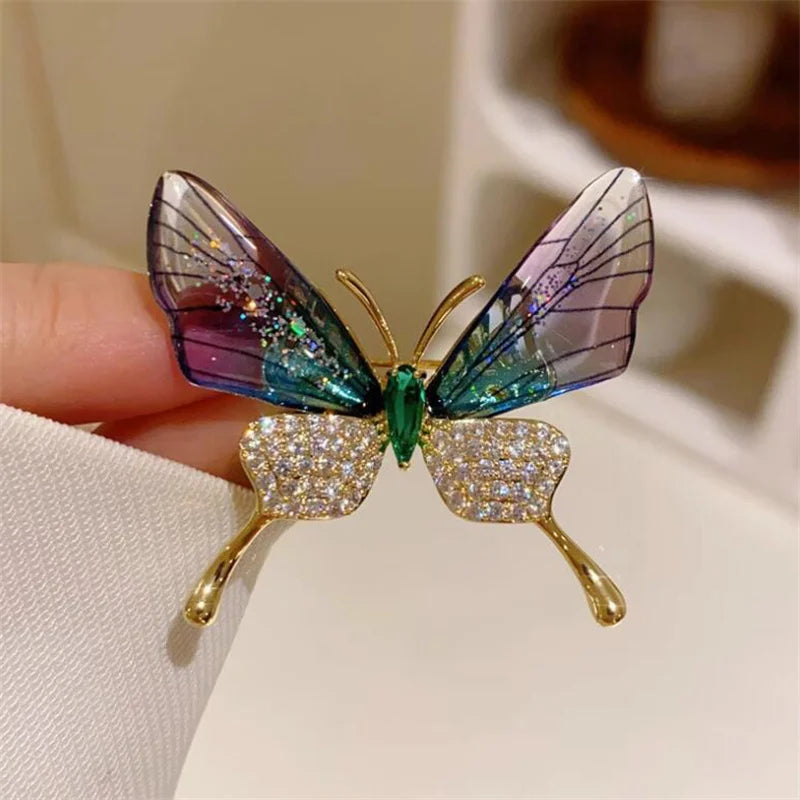 Garden Party Brooch – Pearl Birds, Butterflies & Bees Pin
