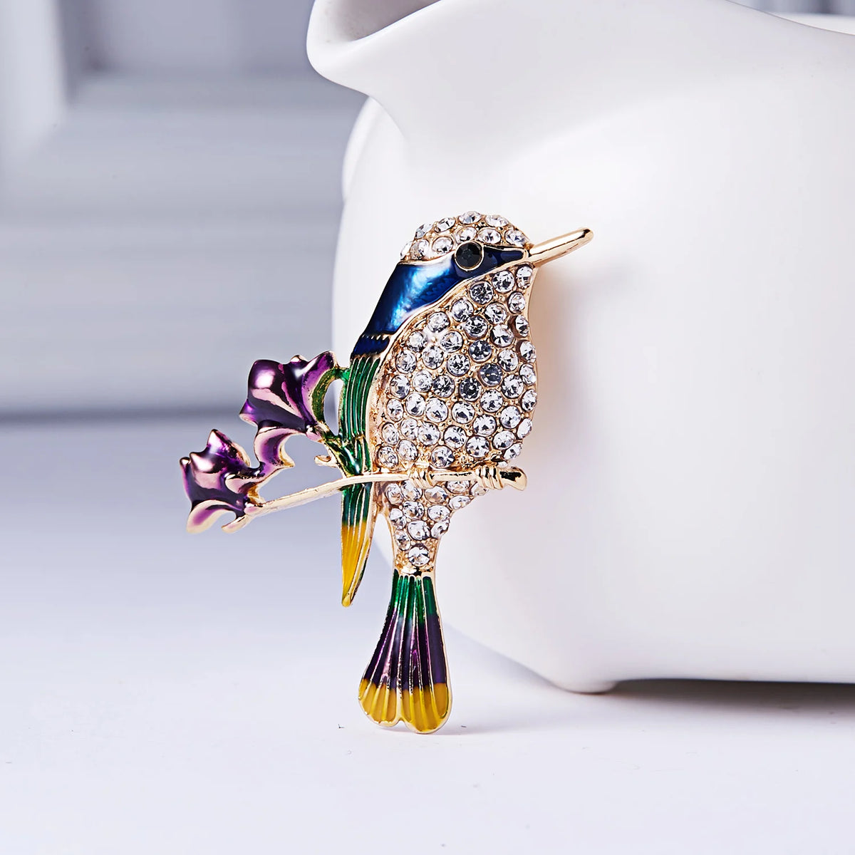 Garden Party Brooch – Pearl Birds, Butterflies & Bees Pin