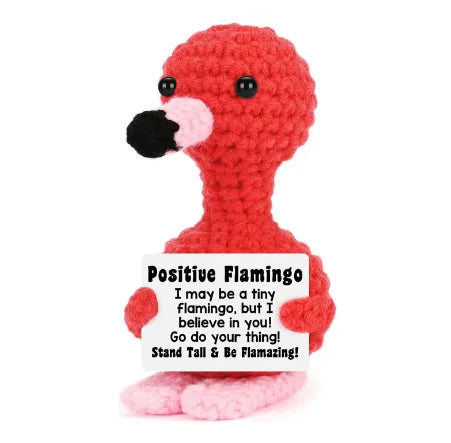 Positive Potato Plush – Tiny Knit Buddy with Affirmation Card