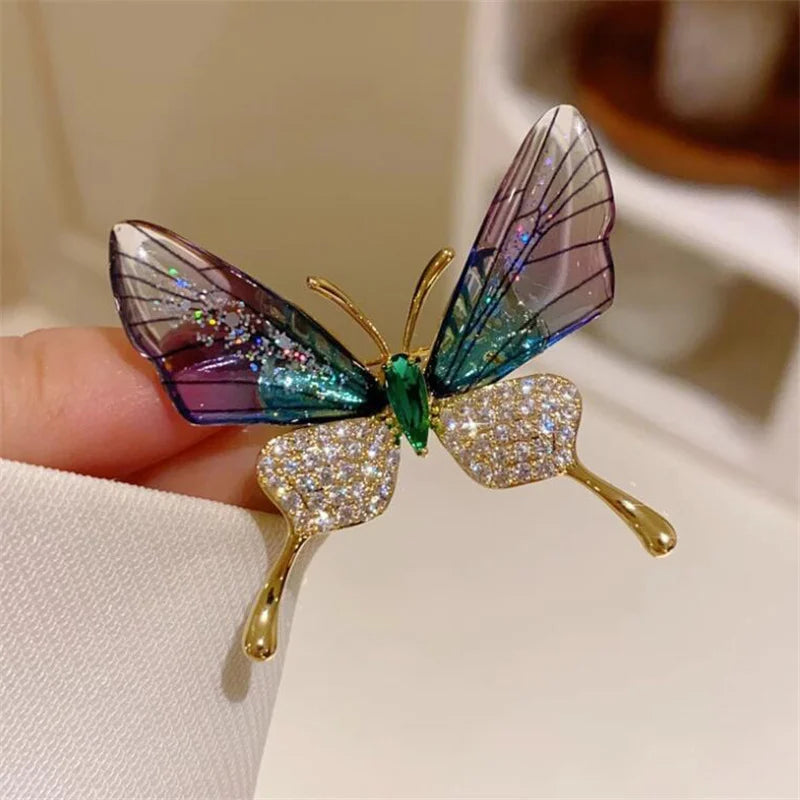 Garden Party Brooch – Pearl Birds, Butterflies & Bees Pin