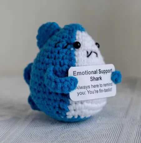 Positive Potato Plush – Tiny Knit Buddy with Affirmation Card
