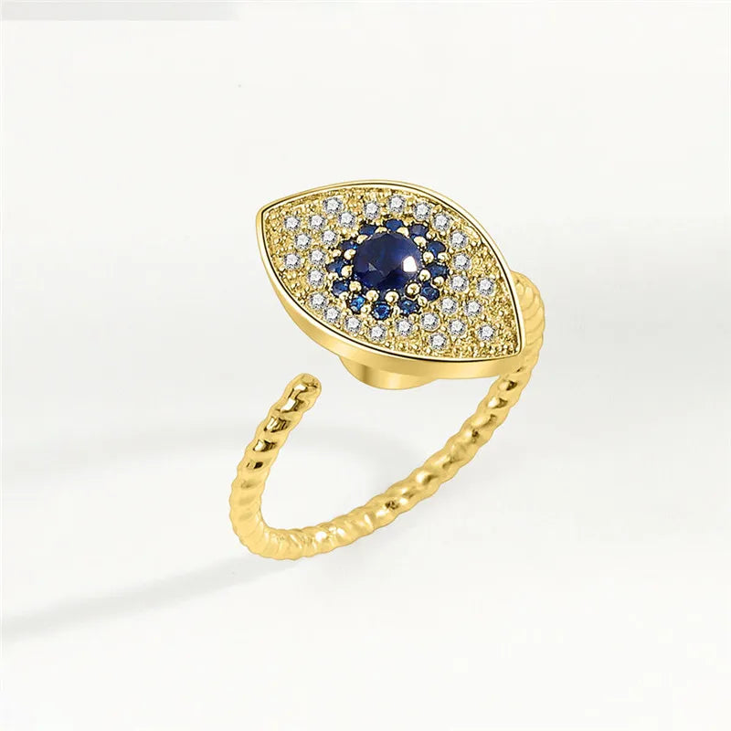 Sunflower Fidget Spinner Ring – Adjustable Crystal Flower Ring