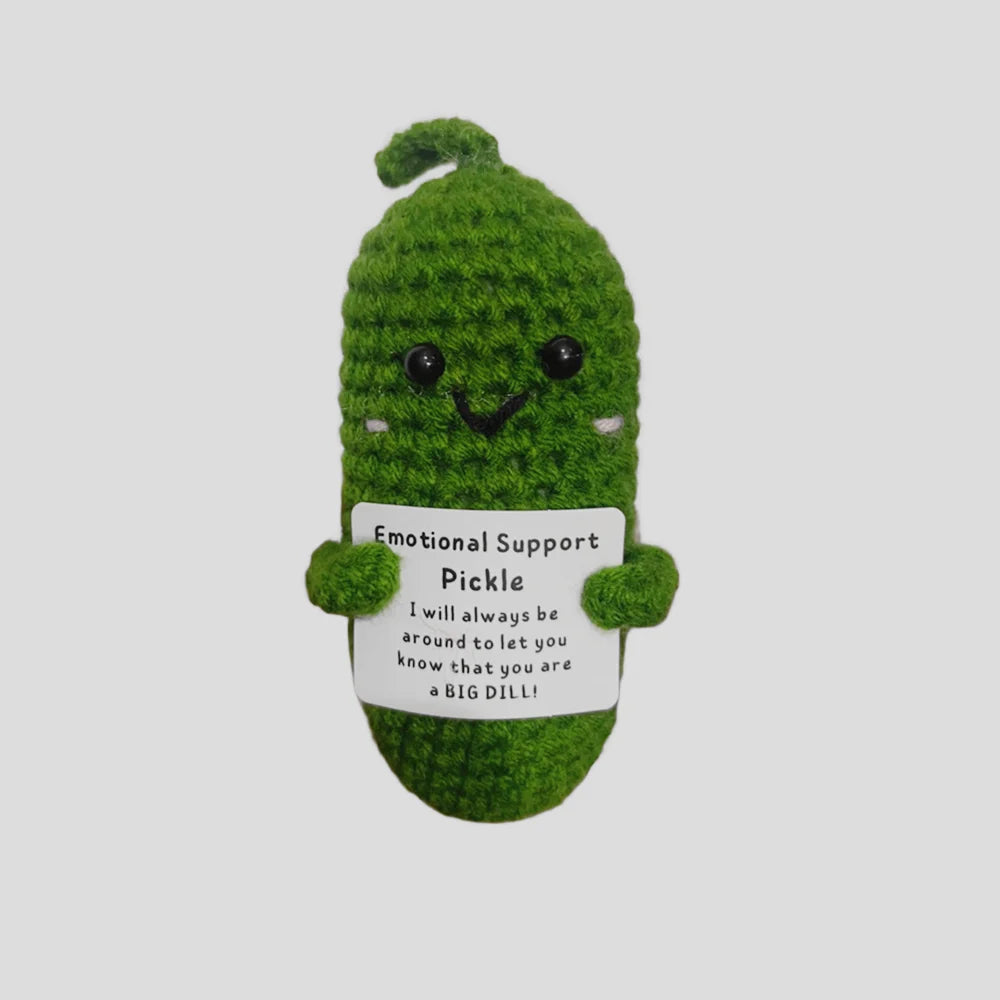 Positive Potato Plush – Tiny Knit Buddy with Affirmation Card