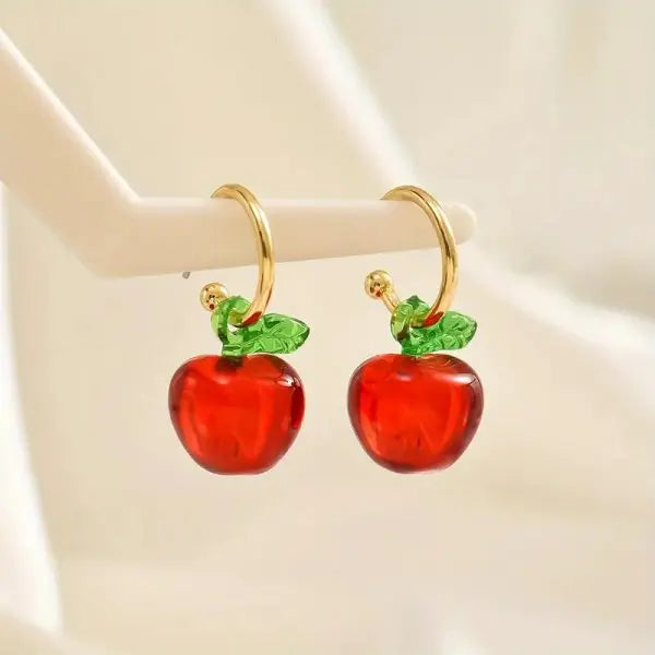 Strawberry Ribbon Bowknot Drop Earrings – Sweet Little Bows We Adore