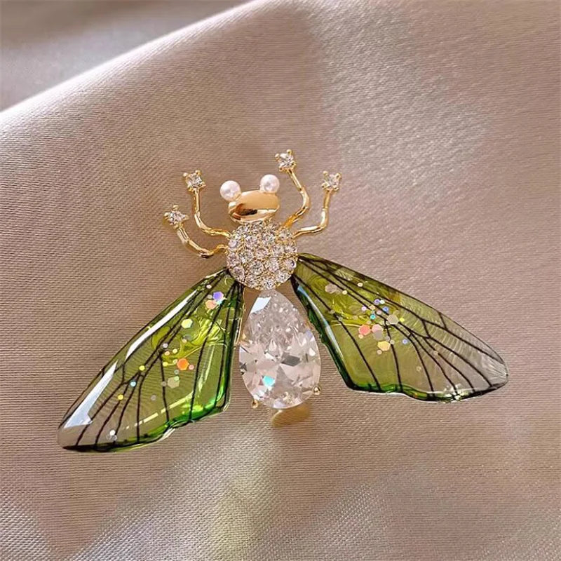 Garden Party Brooch – Pearl Birds, Butterflies & Bees Pin