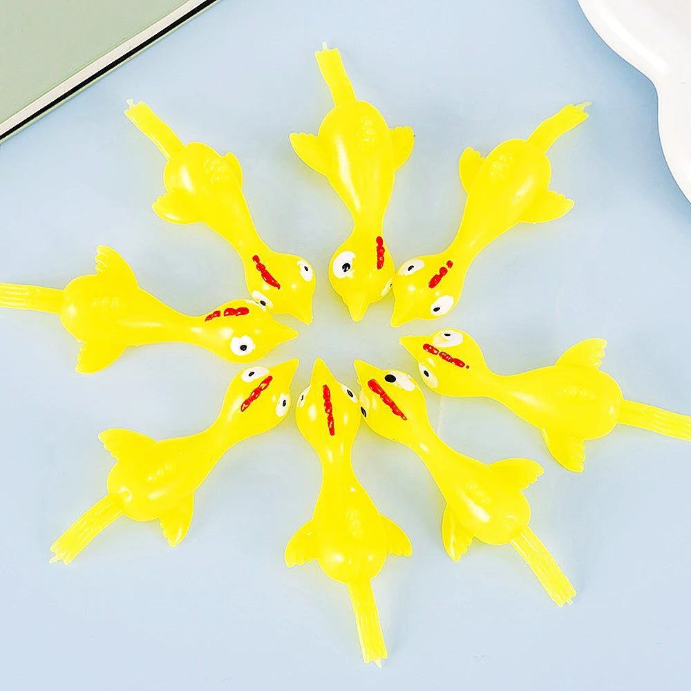 Slingshot Flying Chicken Toys, 20-Pack — Hilarious Prank Treasures
