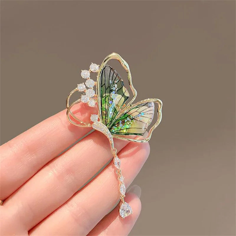Garden Party Brooch – Pearl Birds, Butterflies & Bees Pin