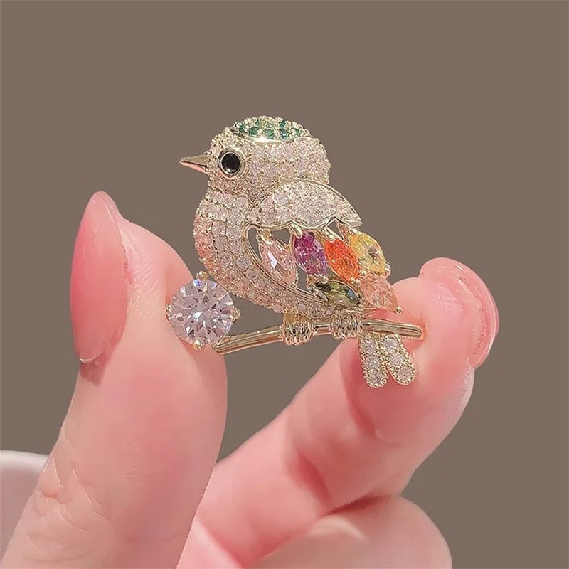 Garden Party Brooch – Pearl Birds, Butterflies & Bees Pin