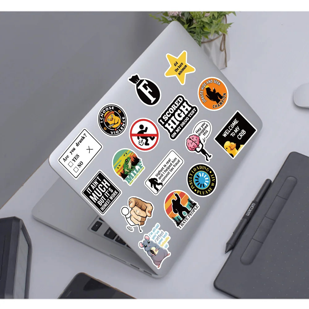 Snarky Meme Stickers, 50-Pack — A Sassy Little Treasure