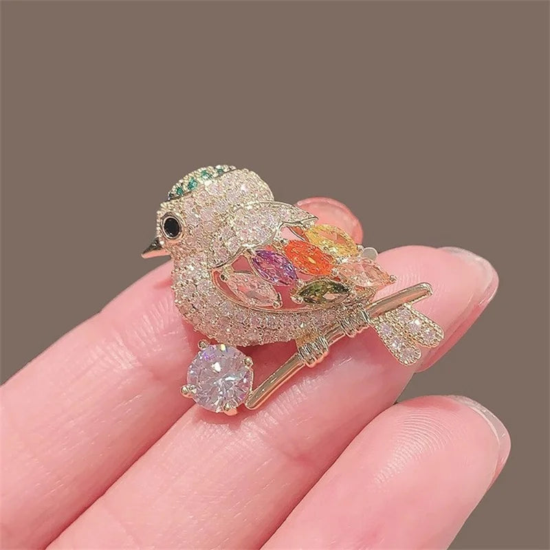 Garden Party Brooch – Pearl Birds, Butterflies & Bees Pin