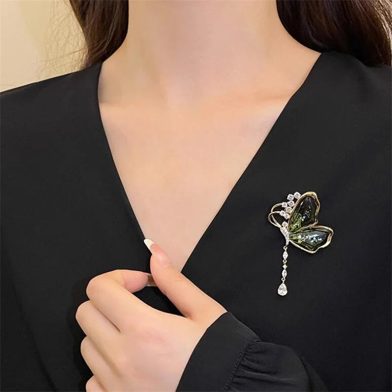 Garden Party Brooch – Pearl Birds, Butterflies & Bees Pin