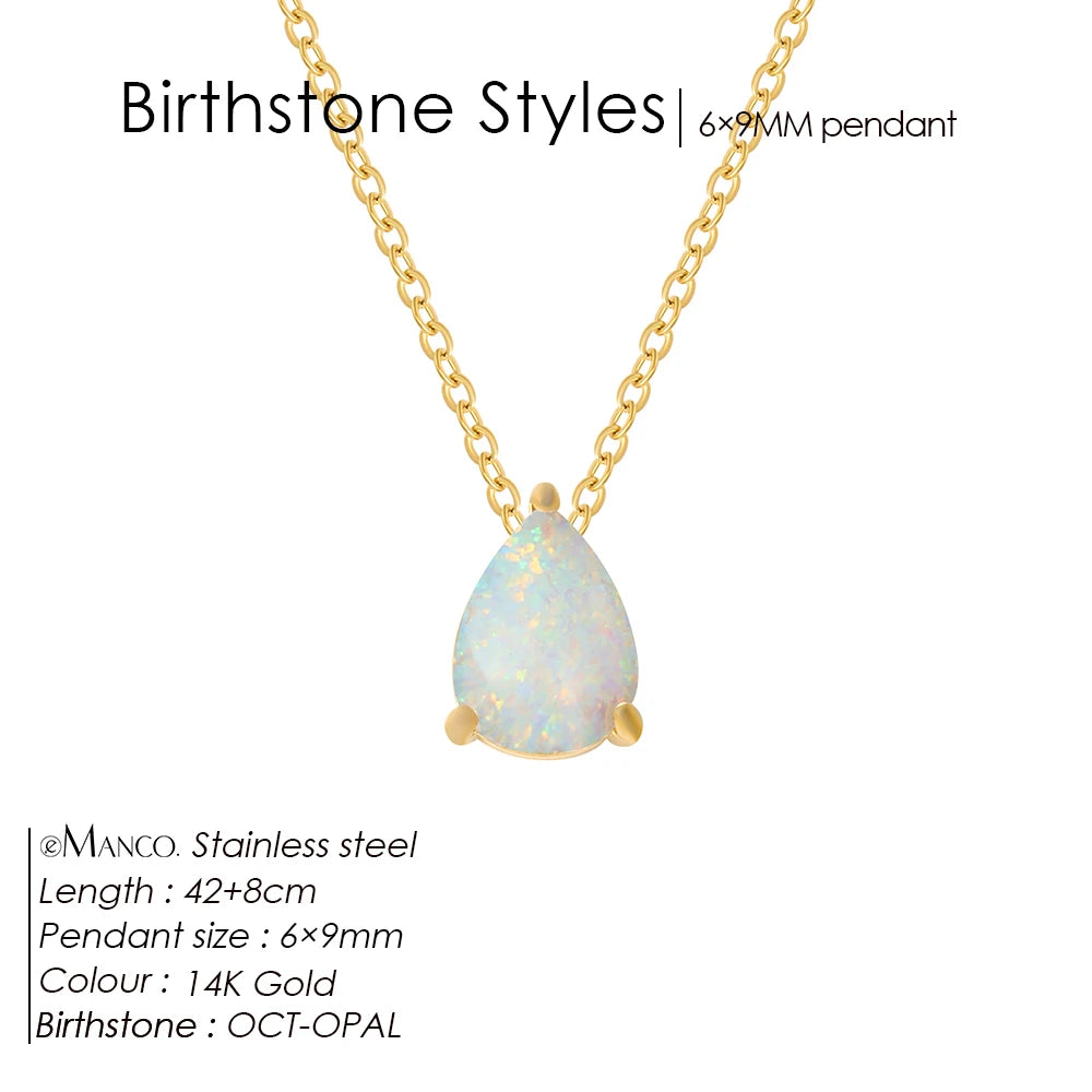 July Birthstone Teardrop Necklace – A Little Drop of Sunshine
