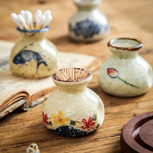 Hand-Painted Ceramic Mini Jar – A Sweet Little Treasure