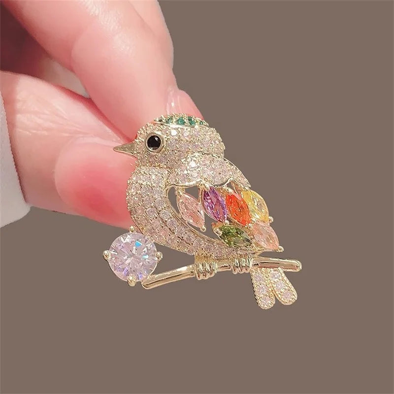 Garden Party Brooch – Pearl Birds, Butterflies & Bees Pin
