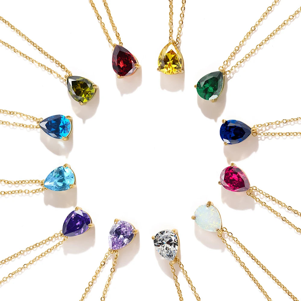 July Birthstone Teardrop Necklace – A Little Drop of Sunshine