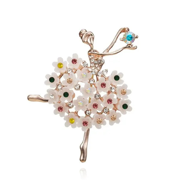 Garden Party Brooch – Pearl Birds, Butterflies & Bees Pin