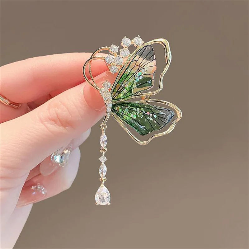 Garden Party Brooch – Pearl Birds, Butterflies & Bees Pin