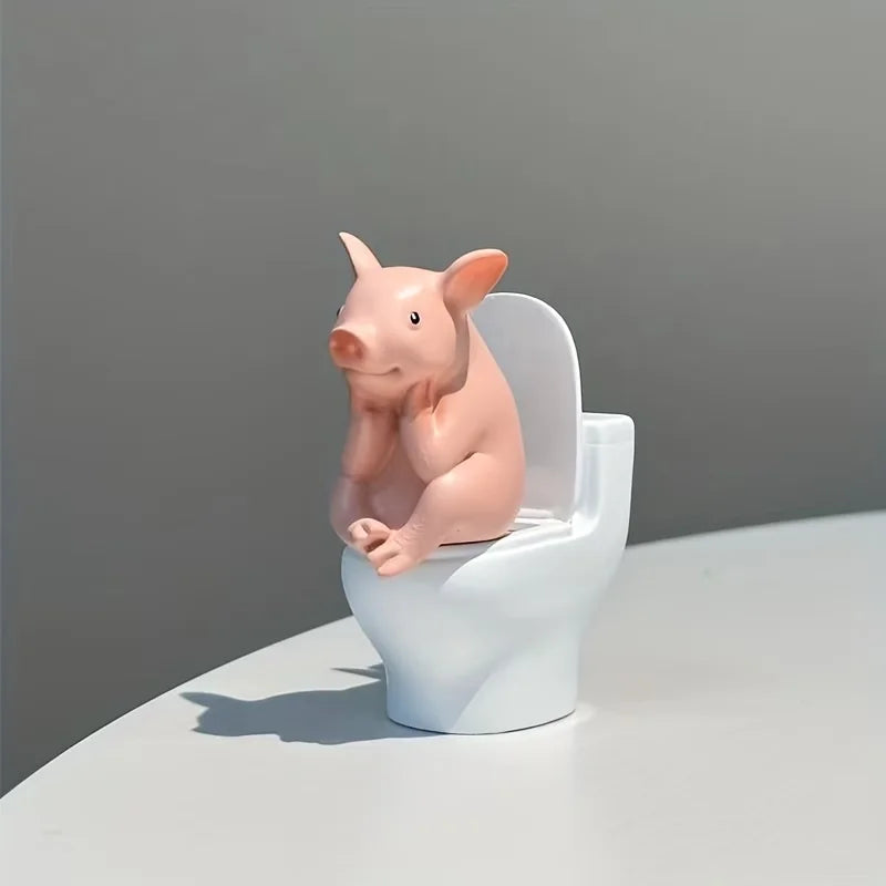 Potty Pig Figurine — A Hilarious Little Treasure