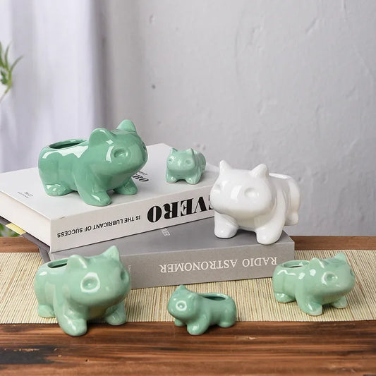 Ceramic Mini Succulent Planter – A Leafy Little Treasure